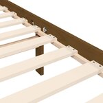 vidaXL Cadre de lit sans matelas marron miel 200x200cm bois pin massif