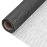 vidaXL Écran en treillis Fibre de verre 112x2000 cm Noir