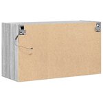 vidaXL Meuble TV mural avec lumières LED sonoma gris 80x31x45 cm