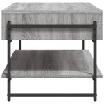 vidaXL Table basse sonoma gris 90x50x45 cm bois d'ingénierie