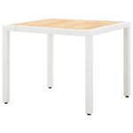 vidaXL Salon de jardin 5 Pièces résine tressée blanc