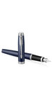 PARKER IM Stylo plume  bleu mat  encre bleue  Coffret cadeau