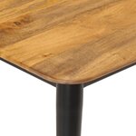 vidaXL Table basse 110x50x40 cm bois massif de manguier et fer