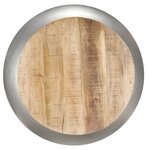 vidaXL Table basse Gris 68x68x30 cm Bois de manguier solide