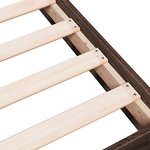 vidaXL Cadre de lit sans matelas chêne marron 160x200 cm