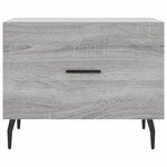 vidaXL Tables basses 2 Pièces sonoma gris 50x50x40 cm bois d'ingénierie
