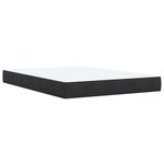 vidaXL Sommier à lattes de lit avec matelas Noir 140x200 cm Velours