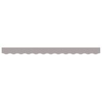 vidaXL Valence d'auvent pour cadre de 3.5 m Gris clair 3.3x0.2 m