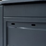 vidaXL Composteurs de jardin 3 Pièces Gris 60x60x73 cm 780 L