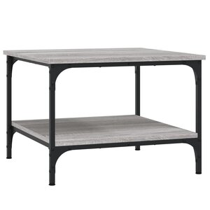 vidaXL Table basse sonoma gris 55x55x40 cm bois d'ingénierie
