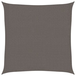 vidaXL Voile de parasol PEHD Carré 2 x 2 m Anthracite