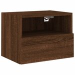 vidaXL Unités murales TV 5 Pièces chêne marron bois d'ingénierie