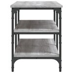vidaXL Banc à chaussures sonoma gris 100x38 5x49 cm bois d'ingénierie