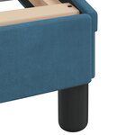 vidaXL Cadre de lit avec tête de lit bleu 120x200 cm velours