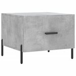 vidaXL Tables basses 2 Pièces gris béton 50x50x40 cm bois d'ingénierie
