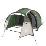 vidaXL Tente de camping tunnel 3 personnes vert imperméable