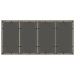 Set de jardin de 9 pièces vidaXL avec coussins en rattan poly gris