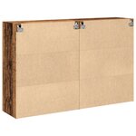 vidaXL Armoires murales 2 Pièces Bois ancien 69 5x34x90 cm Bois d'ingénierie