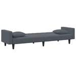 vidaXL Ensemble de canapés 2 Pièces avec coussins gris foncé velours