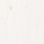vidaXL Cadre de lit Blanc Bois massif 120x190 cm Petit double