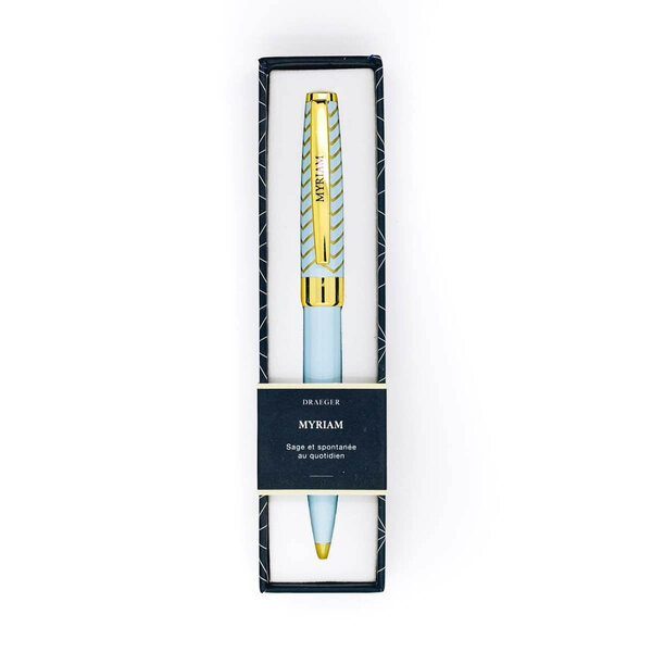 Stylo personnalisé prénom de femme au choix - Pastel Chic - Myriam - Draeger