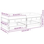 vidaXL Repose-pieds de jardin coussins lot de 2 gris bois pin massif