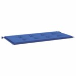 vidaXL Coussin de banc de jardin bleu royal 120x50x4 cm tissu oxford