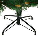 vidaXL Sapin de Noël artificiel à charnières avec support 210 cm