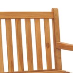 vidaXL Banc de jardin 180 cm bois de teck solide
