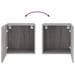 vidaXL Meuble TV mural sonoma gris 40 5x30x40 cm bois d'ingénierie