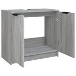 vidaXL Armoire de bain Sonoma gris 64 5x33 5x59 cm Bois d'ingénierie