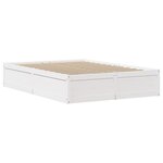 vidaXL Cadre de lit avec tête de lit blanc 140x200 cm bois pin massif
