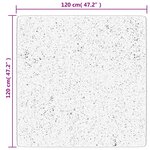 vidaXL Tapis OVIEDO à poils courts rouge 120x120 cm
