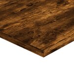 vidaXL Étagères murales 4 Pièces chêne fumé 60x40x1 5cm bois d'ingénierie