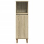 vidaXL Armoire salle de bain chêne sonoma 30x30x100 cm