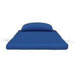 vidaXL Ensemble de coussins bleu Bleu Coton  Bois Standard
