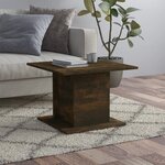 vidaXL Table basse chêne fumé 55 5x55 5x40 cm bois d'ingénierie