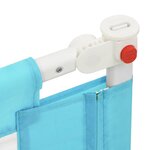 vidaXL Barrière de sécurité de lit d'enfant Bleu 120x25 cm Tissu