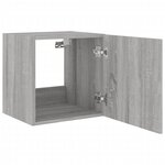 vidaXL Meubles TV muraux et lumières LED 2Pièces sonoma gris 40 5x35x40cm