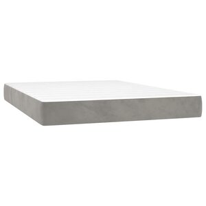 vidaXL Matelas de lit à ressorts ensachés 120x210x20 cm velours