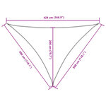 vidaXL Voile de parasol tissu oxford triangulaire 3x3x4 24 m