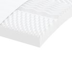 vidaXL Lit de jour avec lit gigogne et matelas noir 80x200 cm tissu