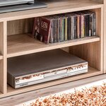 vidaXL Ensemble de meuble TV de 5 pièces en bois d'ingénierie blanc et chêne sonoma