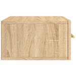 vidaXL Table de chevet murale chêne sonoma 35x35x20 cm
