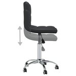 Chaise fauteuil siège de bureau informatique étude pivotante similicuir noir 02_0024053