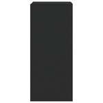 vidaXL Meuble TV mural avec lumières LED noir 30 5x35x70 cm
