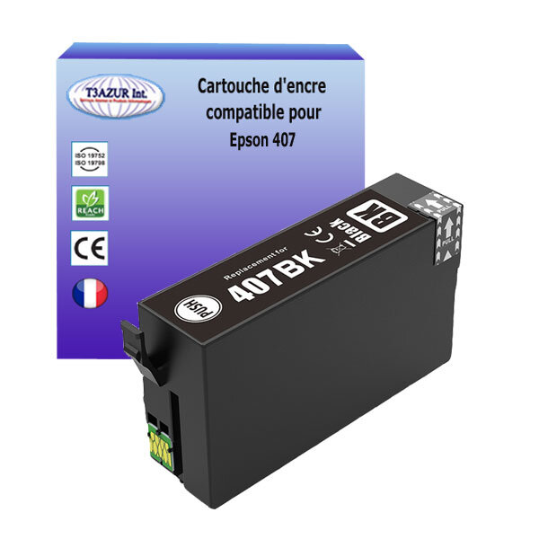 Cartouche d'encre générique epson 407xl (c13t07u140) - noire
