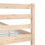 vidaXL Cadre de lit sans matelas bois massif 90x200 cm