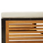 vidaXL Table de jardin avec tabouret bois d'acacia massif