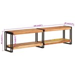 vidaXL Meuble TV 160x30x40 cm bois d'acacia massif